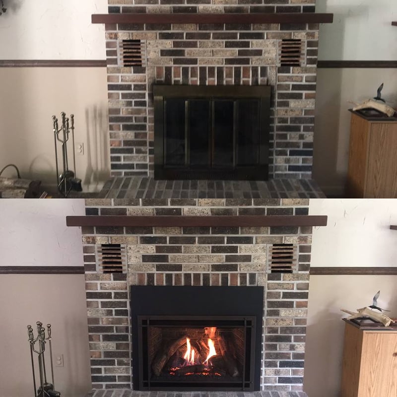Kozy Heat Fireplaces' Upgrades an  Old Wood Burning Fireplace with the Chaska 34 Gas Insert preview 2